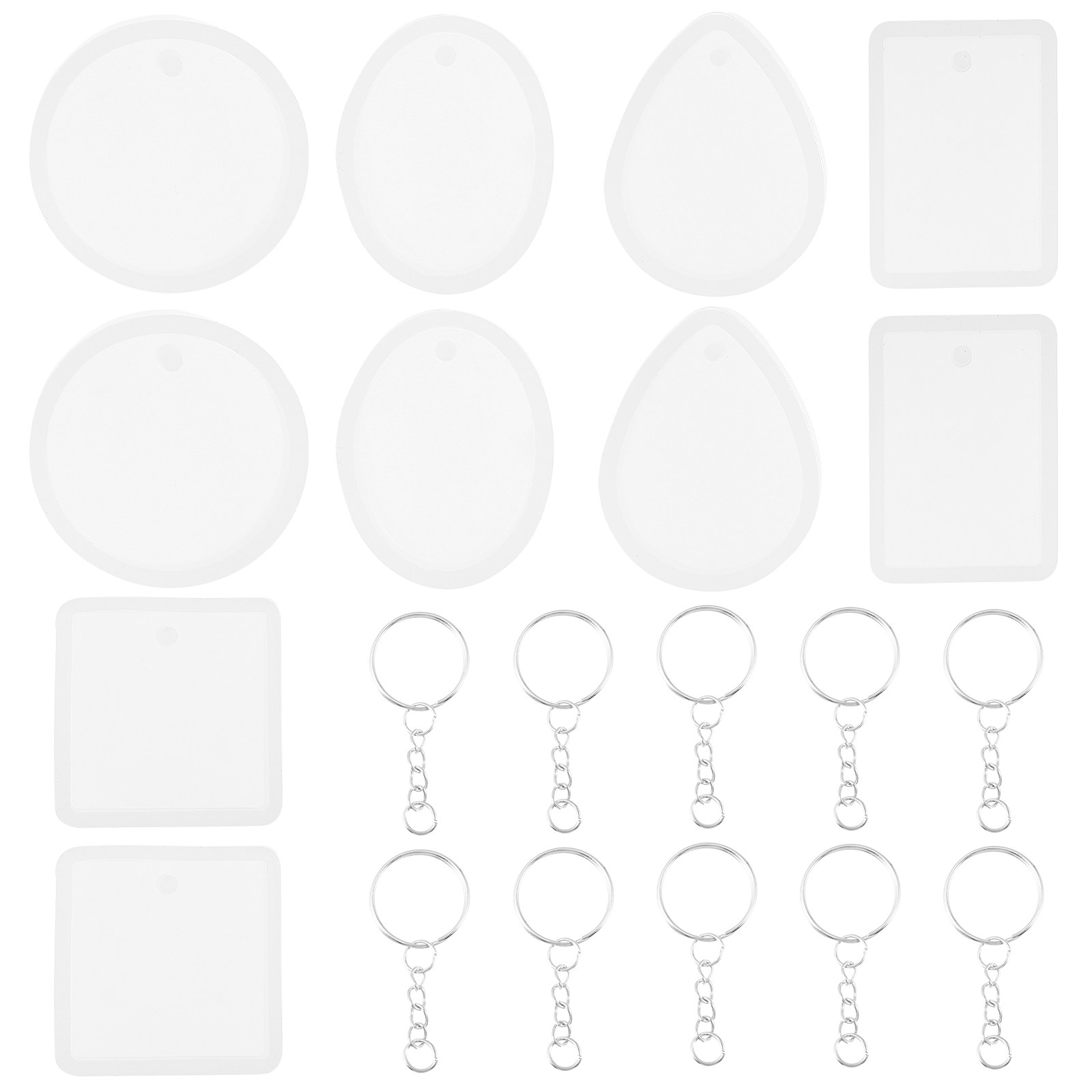 Crafting Resin - 10pcs Diy Keychain Pendant Charm Mold