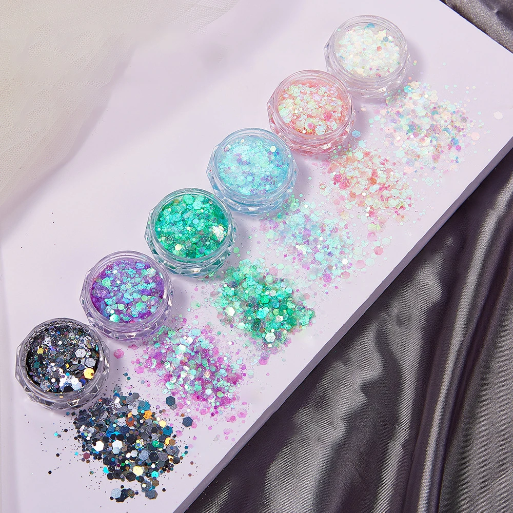 6Colors/Set Resin Sparkling Se - Resin Glitter Pack บทวิจารณ์และราคา