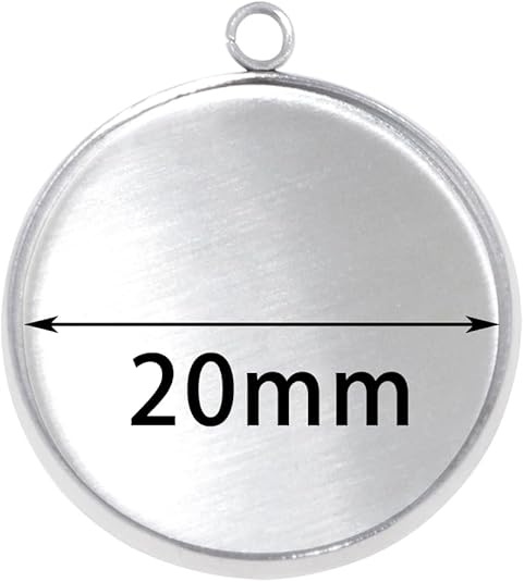 20 Pieces Stainless Steel Roun - Crafting Resin บทวิจารณ์และราคา