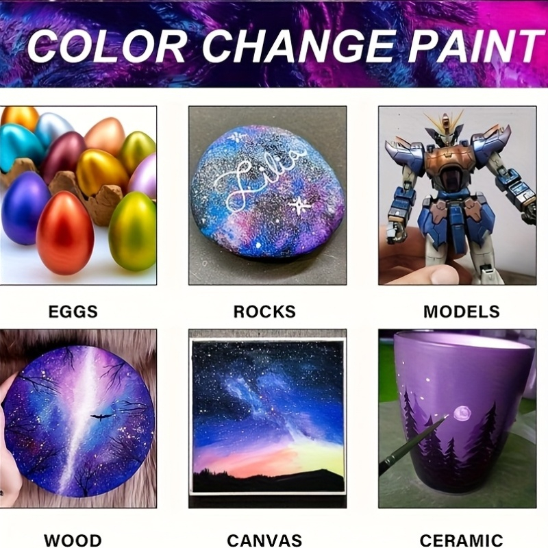 Acrylic Paint Set 6 Colors 50m - Resin Pigment Set บทวิจารณ์และราคา