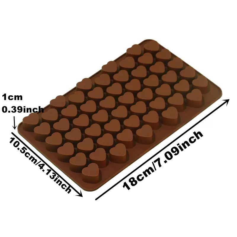 55Cavities Small Heart Silicon - Silicone Mold Tray บทวิจารณ์และราคา