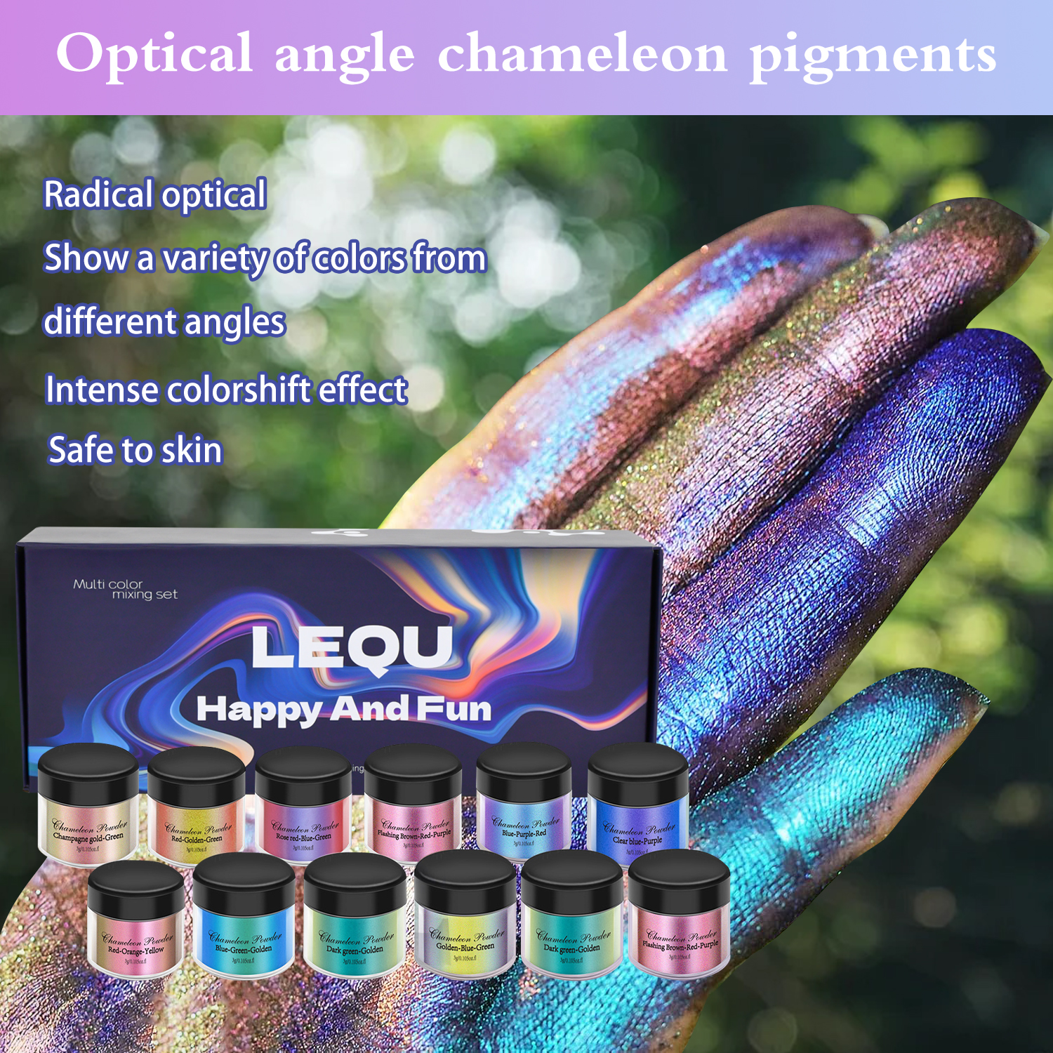 1 Set Chameleon Powder Nail Ch - Resin Glitter Pack บทวิจารณ์และราคา