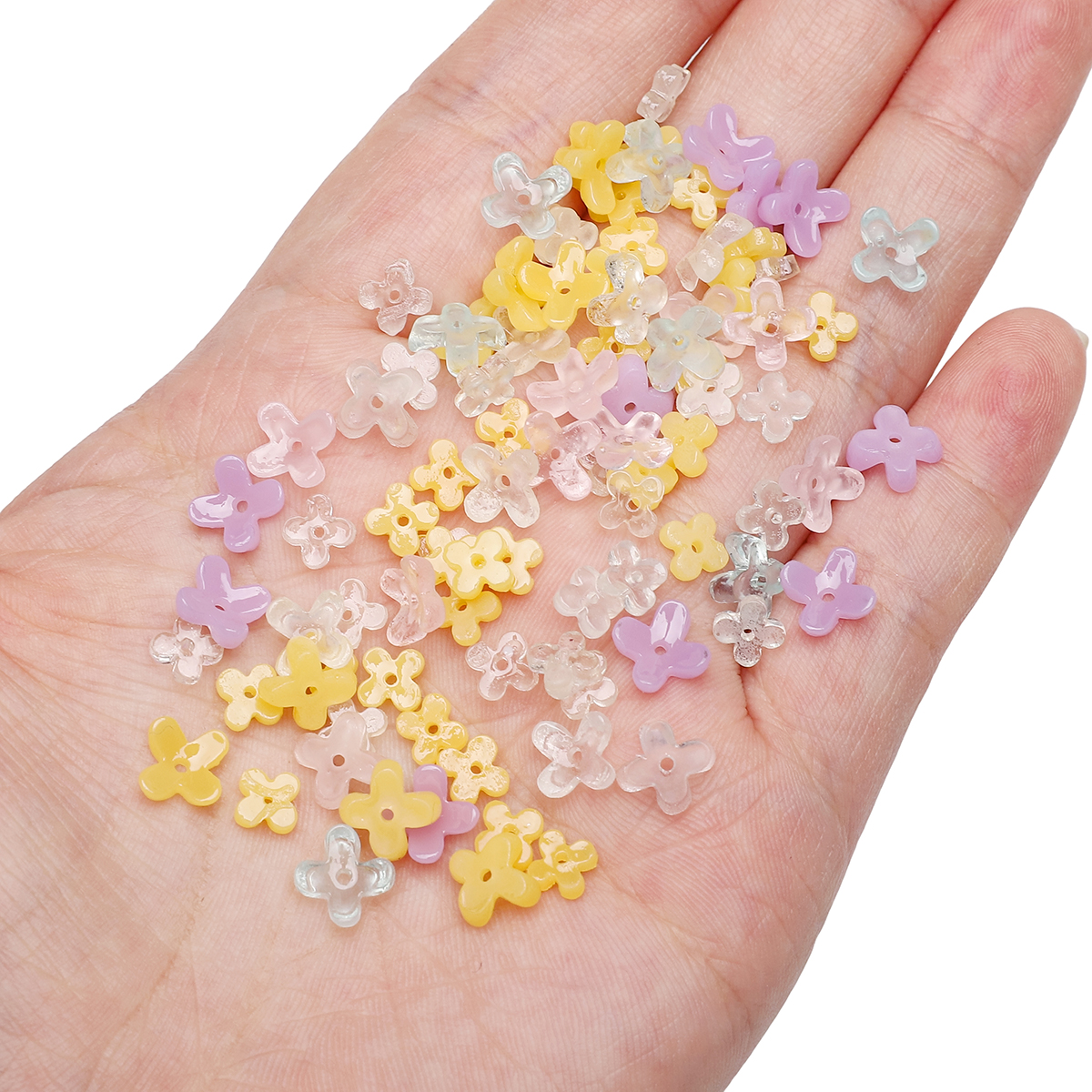 20pcs 5 7mm Resin 4 Petals Flo - Resin Craft Ideas บทวิจารณ์และราคา