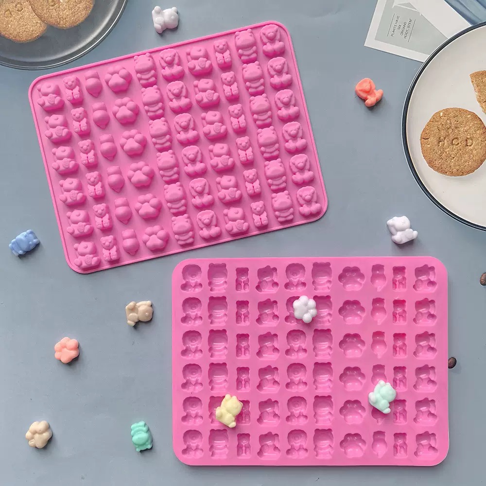 7Pcs Candy Silicone Moulds wit - Silicone Mold Tray บทวิจารณ์และราคา