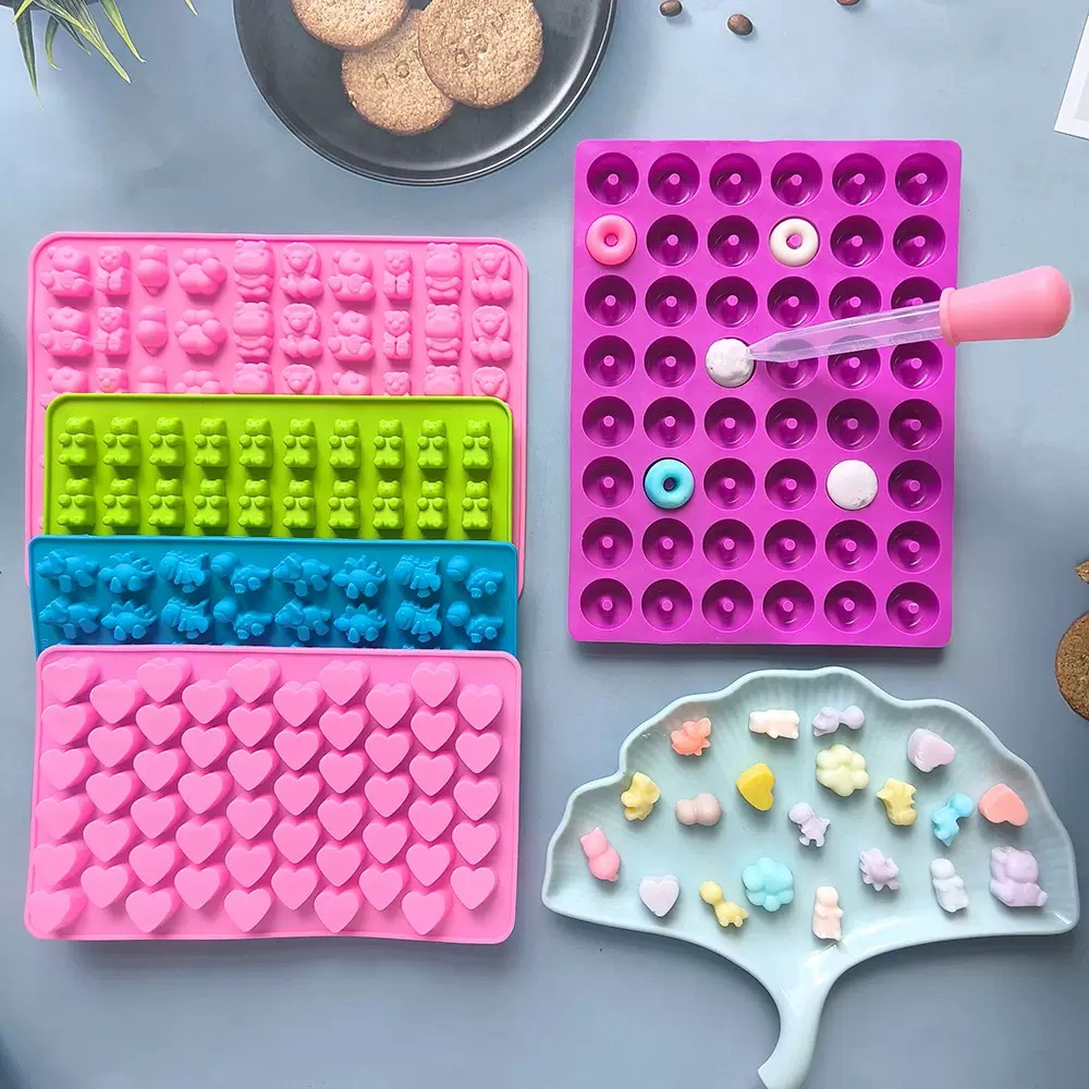 7Pcs Candy Silicone Moulds wit - Silicone Mold Tray บทวิจารณ์และราคา