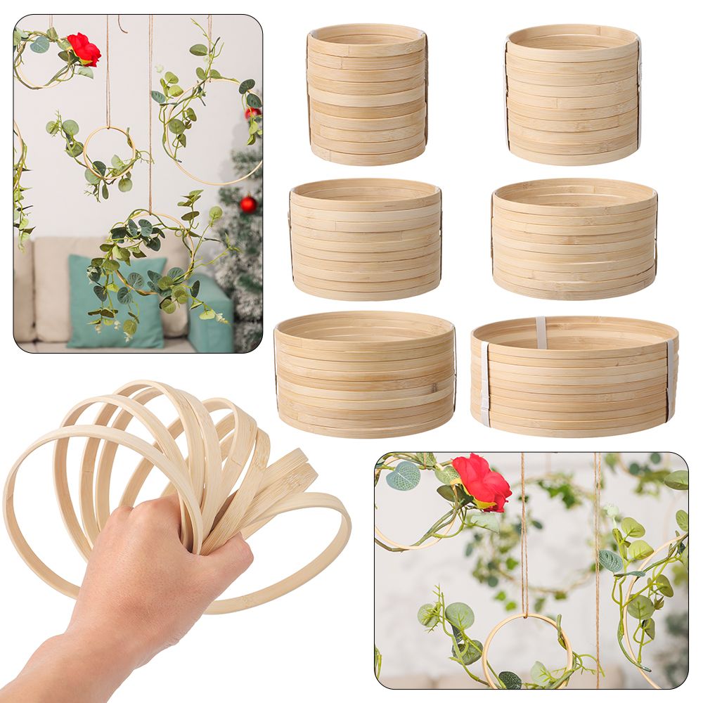 10Pcs 10/12/15/18/20/26cm Ring - Wood Ring Blank บทวิจารณ์และราคา