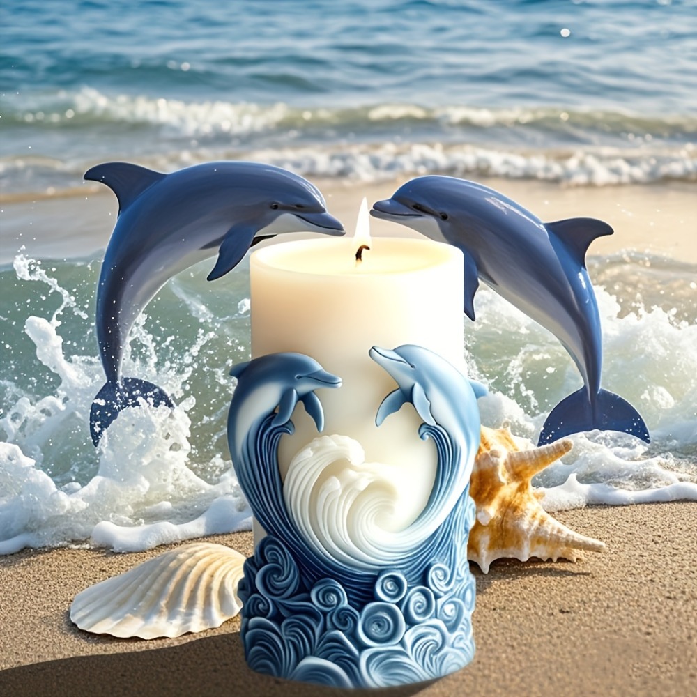Ocean Theme Silicone Candle Mo - Resin Ocean Wave Mold บทวิจารณ์และราคา