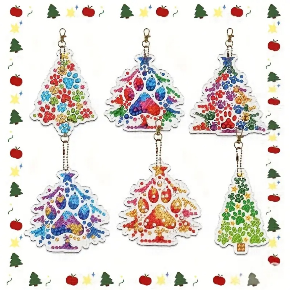 6pcs/SetDIY Christmas tree pat - Resin Craft For Beginners บทวิจารณ์และราคา