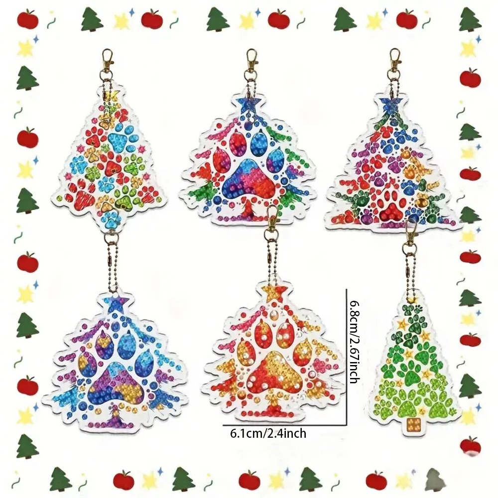 6pcs/SetDIY Christmas tree pat - Resin Craft For Beginners บทวิจารณ์และราคา