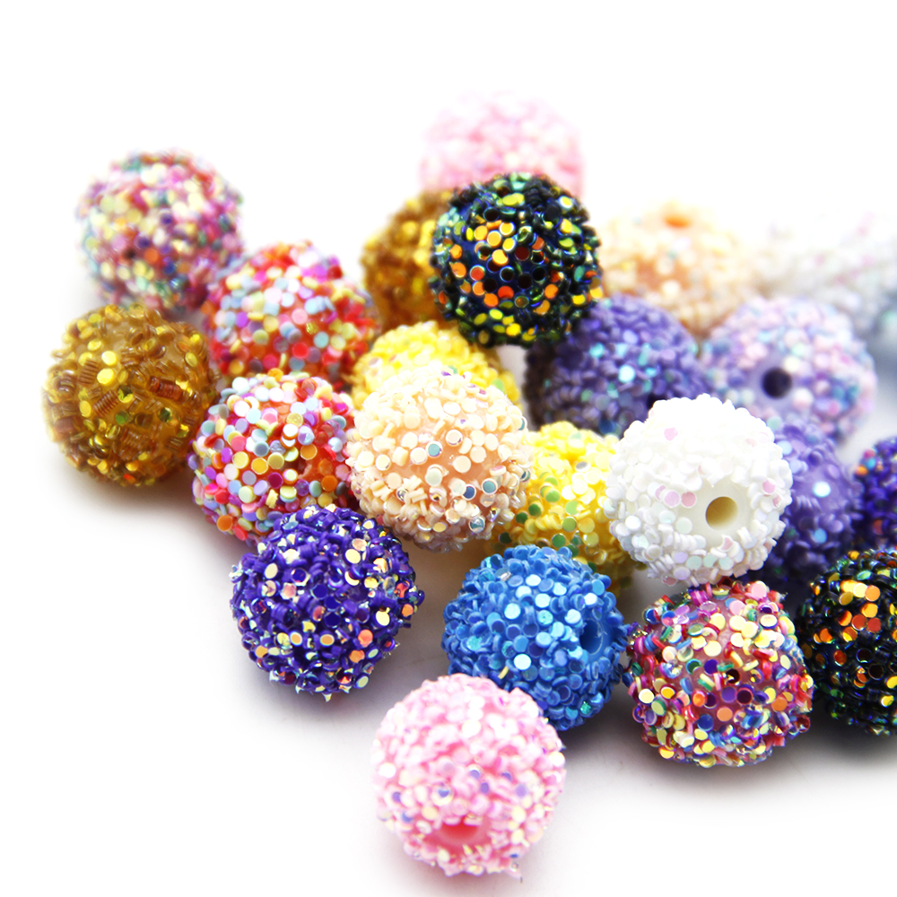 5pcs/pack Glitter Resin Beads, - Resin Glitter Pack บทวิจารณ์และราคา