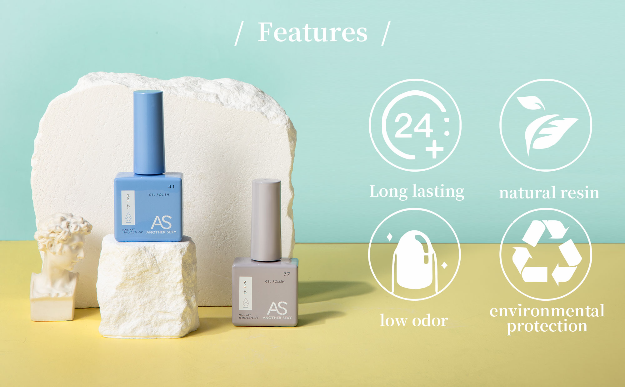 AS 15ml Gel Nail Polish Not Se - Resin Glitter Pack บทวิจารณ์และราคา