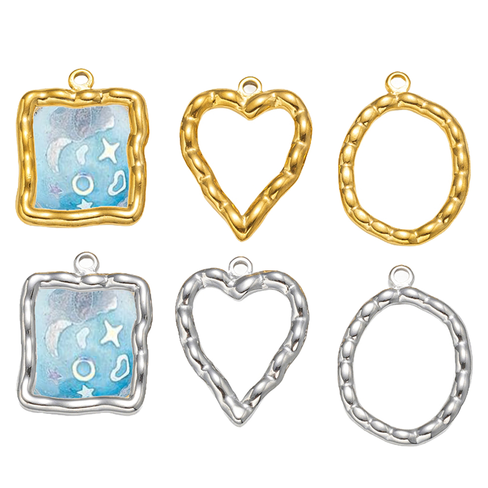 5pcs Stainless Steel Heart Rou - Resin Craft Material บทวิจารณ์และราคา
