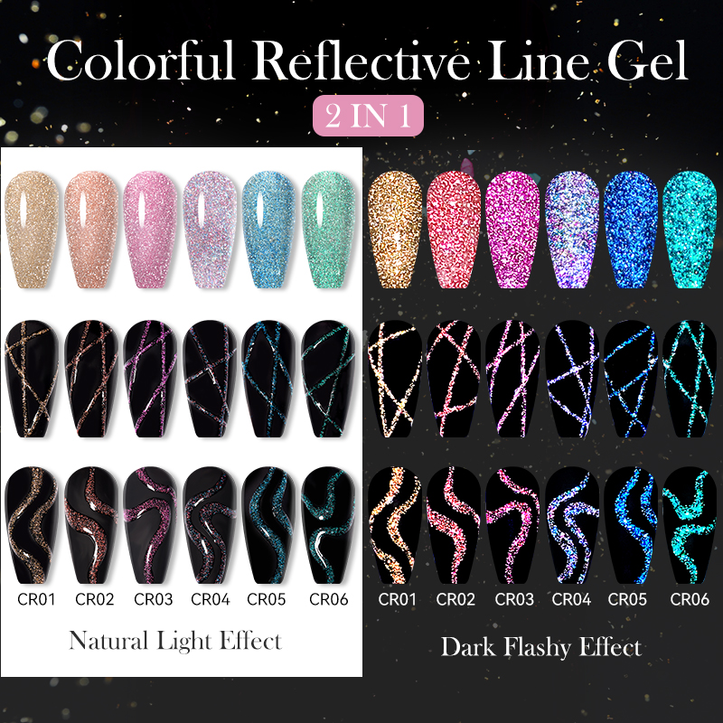 LILYCUTE 6Pcs/Set 5ml Reflecti - Resin Glitter Pack บทวิจารณ์และราคา