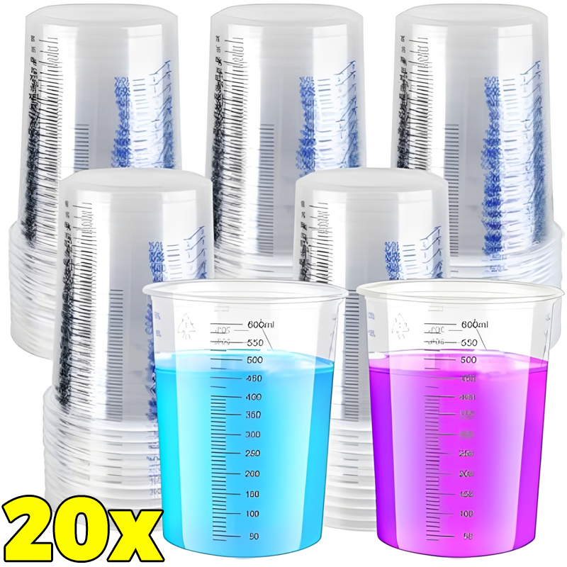Transparent Plastic Measuring  - Mixing Cup Silicone บทวิจารณ์และราคา