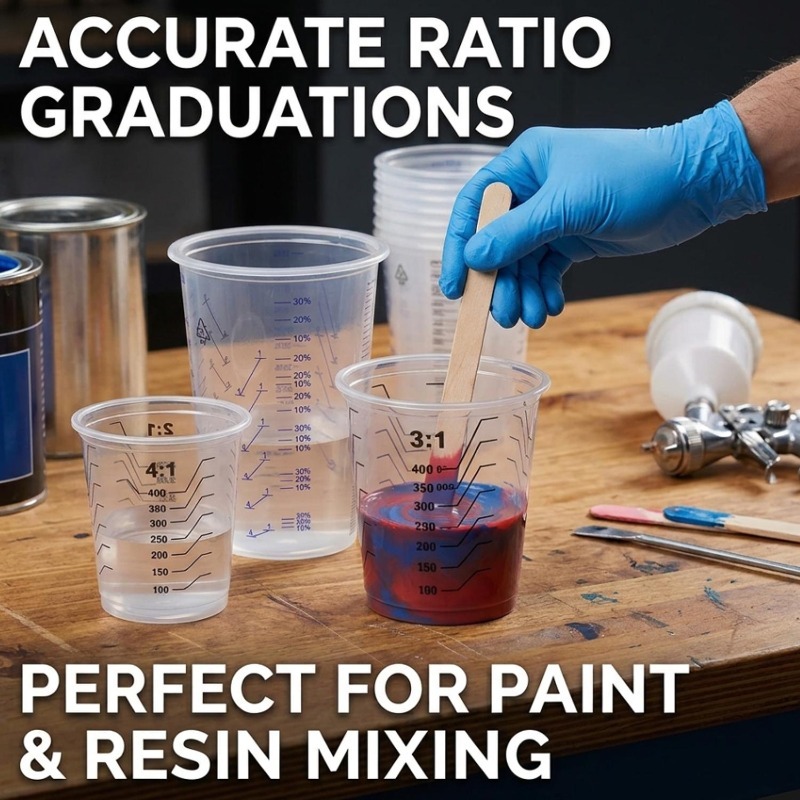 Transparent Plastic Measuring  - Mixing Cup Silicone บทวิจารณ์และราคา