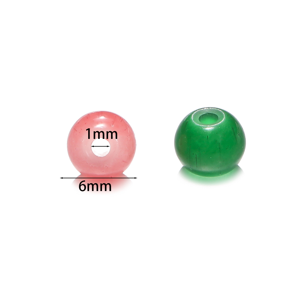 30/50pcs 6mm Glass Round Beads - Resin Craft Material บทวิจารณ์และราคา