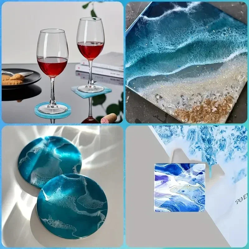 5Pcs/Set DlY Epoxy Resin Cup C - Coaster Mold Round บทวิจารณ์และราคา
