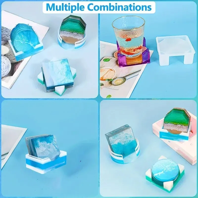 5Pcs/Set DlY Epoxy Resin Cup C - Coaster Mold Round บทวิจารณ์และราคา