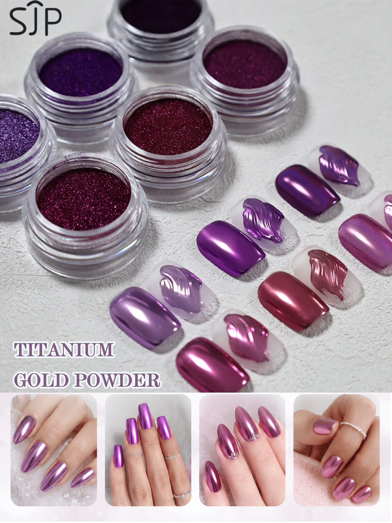 6-piece Electric Purple Series - Resin Glitter Pack บทวิจารณ์และราคา