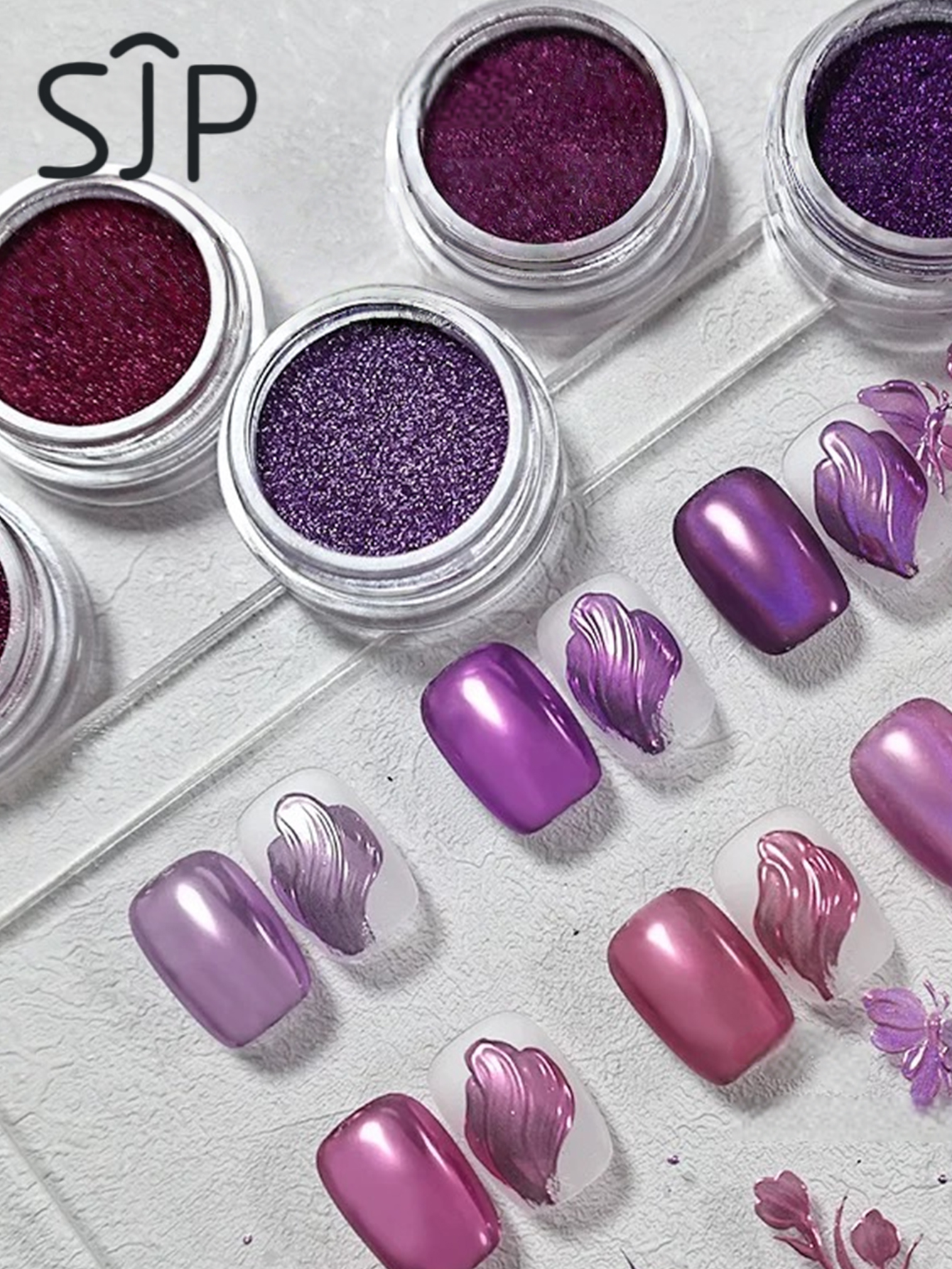 6-piece Electric Purple Series - Resin Glitter Pack บทวิจารณ์และราคา