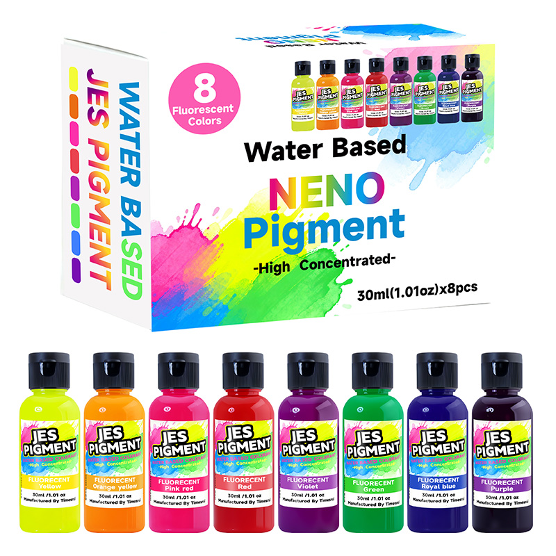 8colors/set fluorescent pigmen - Resin Pigment Set บทวิจารณ์และราคา