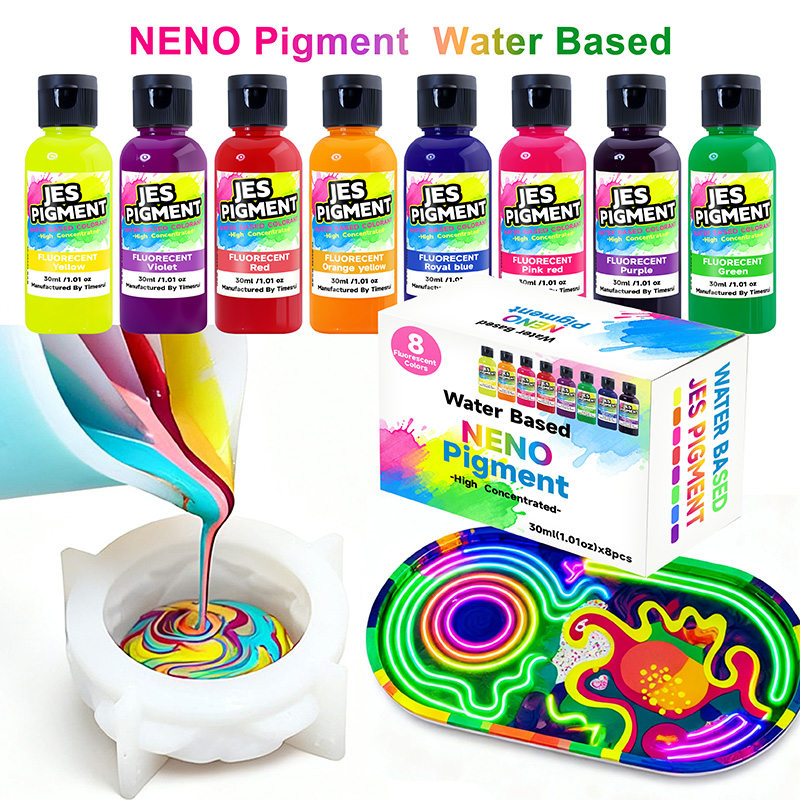 8colors/set fluorescent pigmen - Resin Pigment Set บทวิจารณ์และราคา
