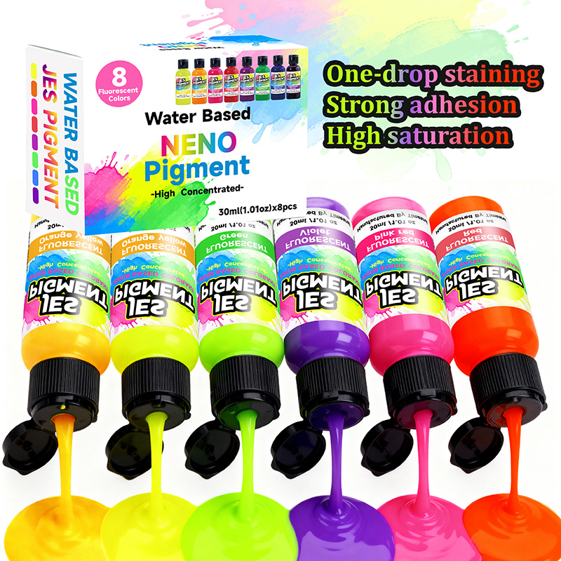 8colors/set fluorescent pigmen - Resin Pigment Set บทวิจารณ์และราคา