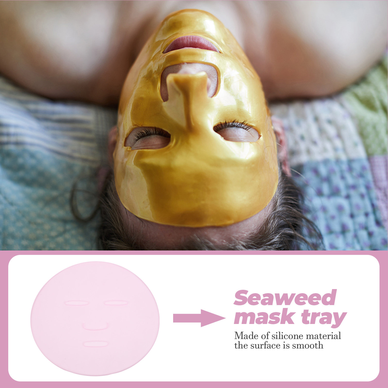 2Pcs DIY Seaweed Mask Mold Reu - Silicone Mold Tray บทวิจารณ์และราคา