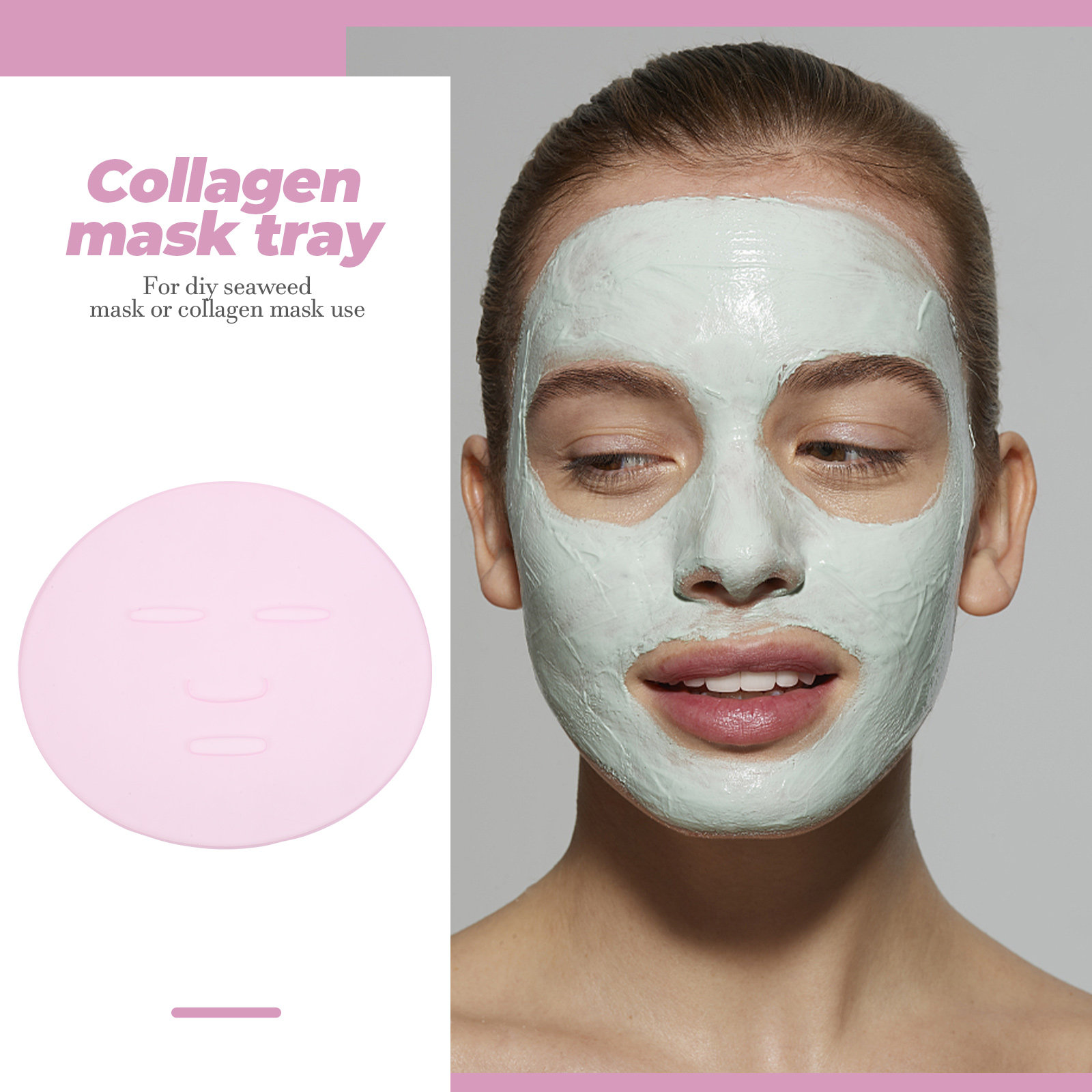 2Pcs DIY Seaweed Mask Mold Reu - Silicone Mold Tray บทวิจารณ์และราคา