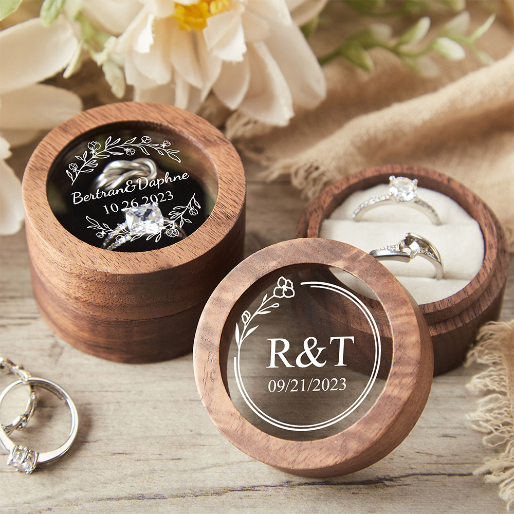 Personalized Wooden Wedding Ri - Wood Ring Blank บทวิจารณ์และราคา