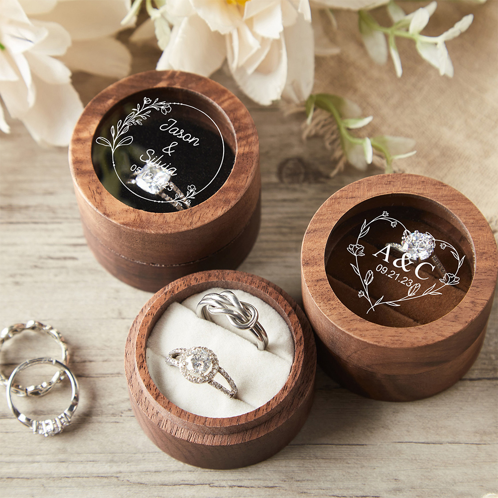 Personalized Wooden Wedding Ri - Wood Ring Blank บทวิจารณ์และราคา