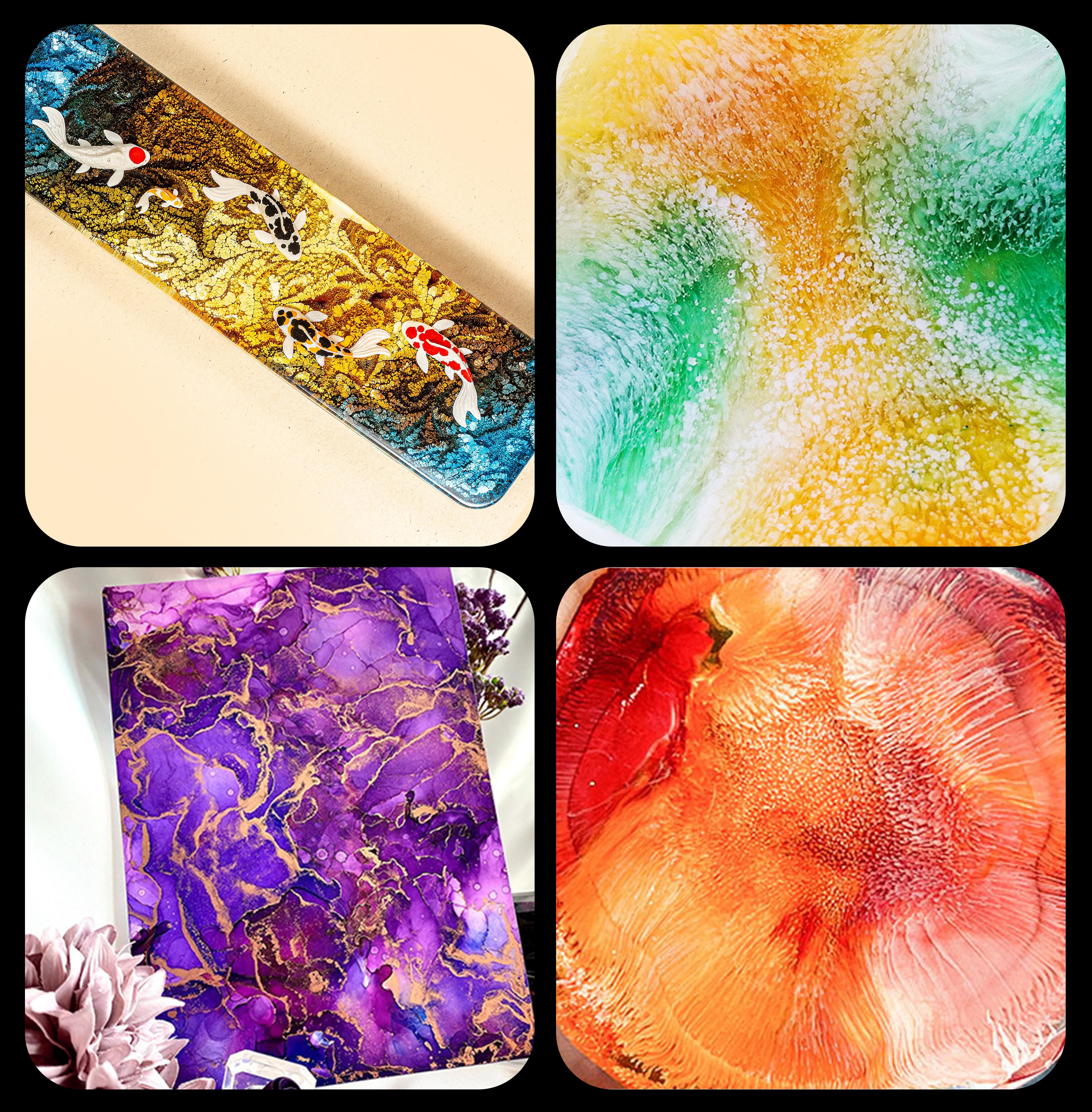 10ml Alcohol Ink Art Epoxy Res - Resin Dye Alcohol บทวิจารณ์และราคา