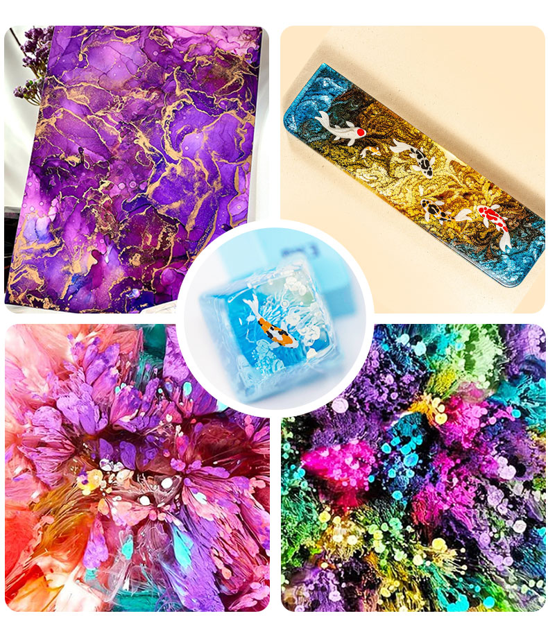 10ml Alcohol Ink Art Epoxy Res - Resin Dye Alcohol บทวิจารณ์และราคา