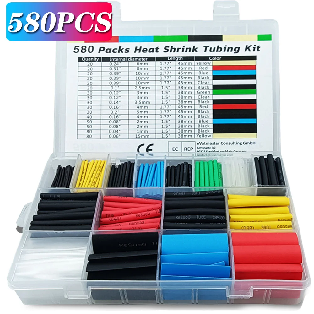 580/530/127PCS Heat Shrink Tub - Heat Gun Small บทวิจารณ์และราคา