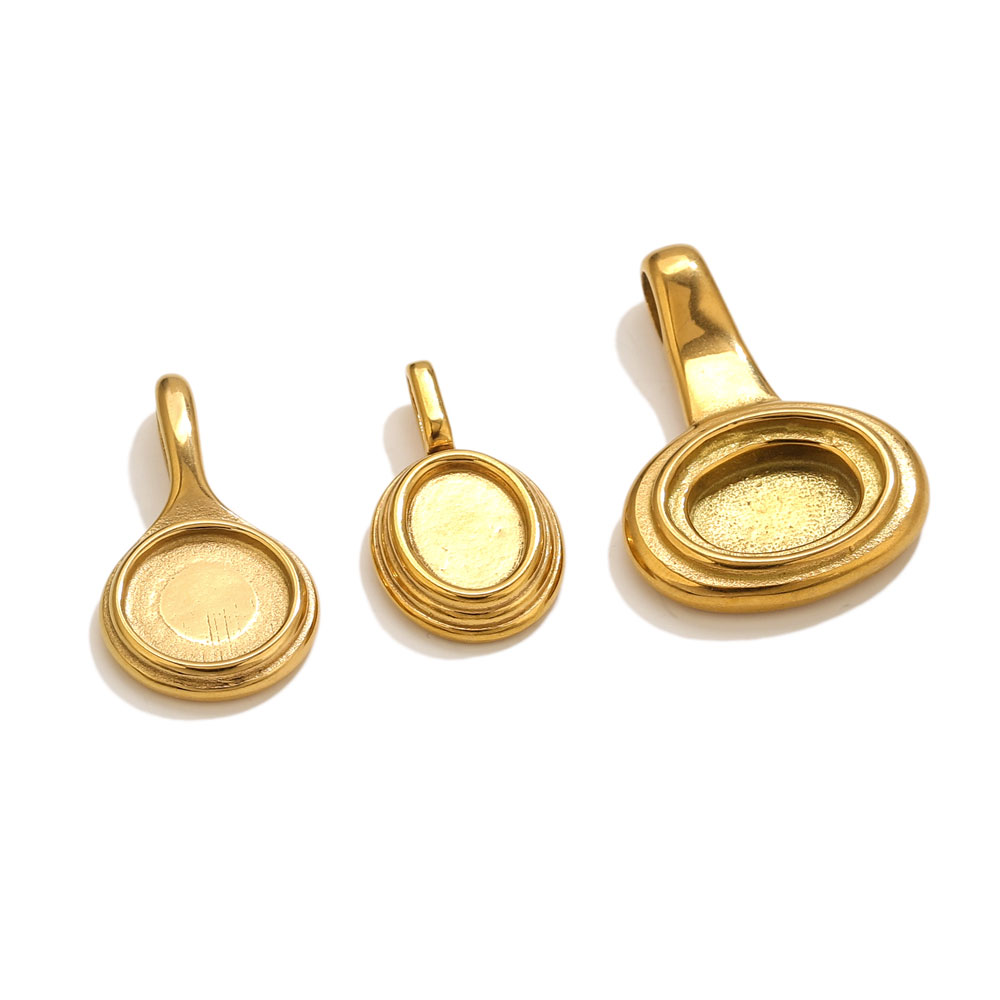 5pcs Stainless Steel Round Ova - Crafting Resin บทวิจารณ์และราคา
