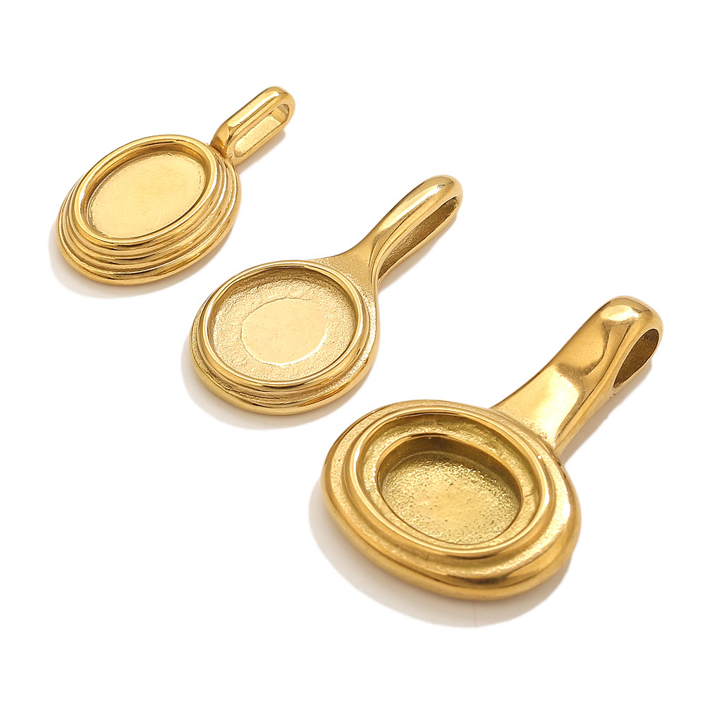 5pcs Stainless Steel Round Ova - Crafting Resin บทวิจารณ์และราคา