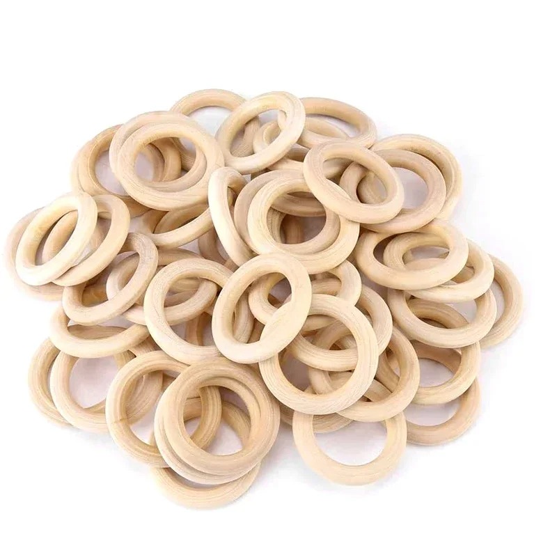 20pcs 30mm Unfinished Smooth W - Wood Ring Blank บทวิจารณ์และราคา