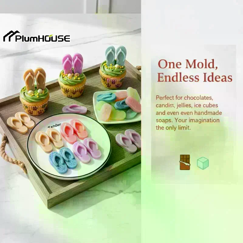 Beach Shoes Silicone Mold Summ - Silicone Mold Tray บทวิจารณ์และราคา