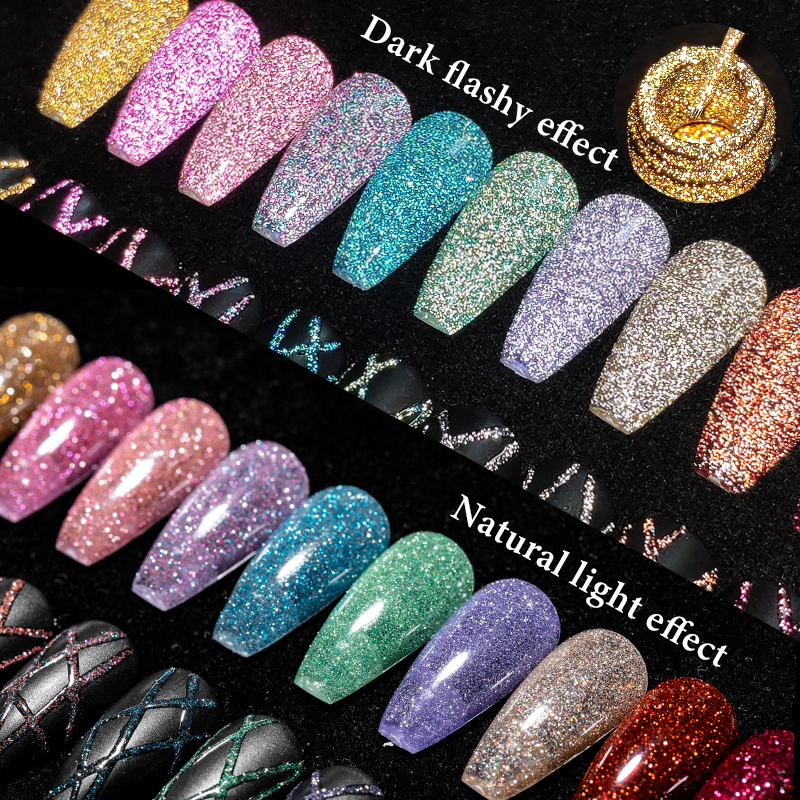 2/4/6pcs Reflective Glitter Li - Resin Glitter Pack บทวิจารณ์และราคา