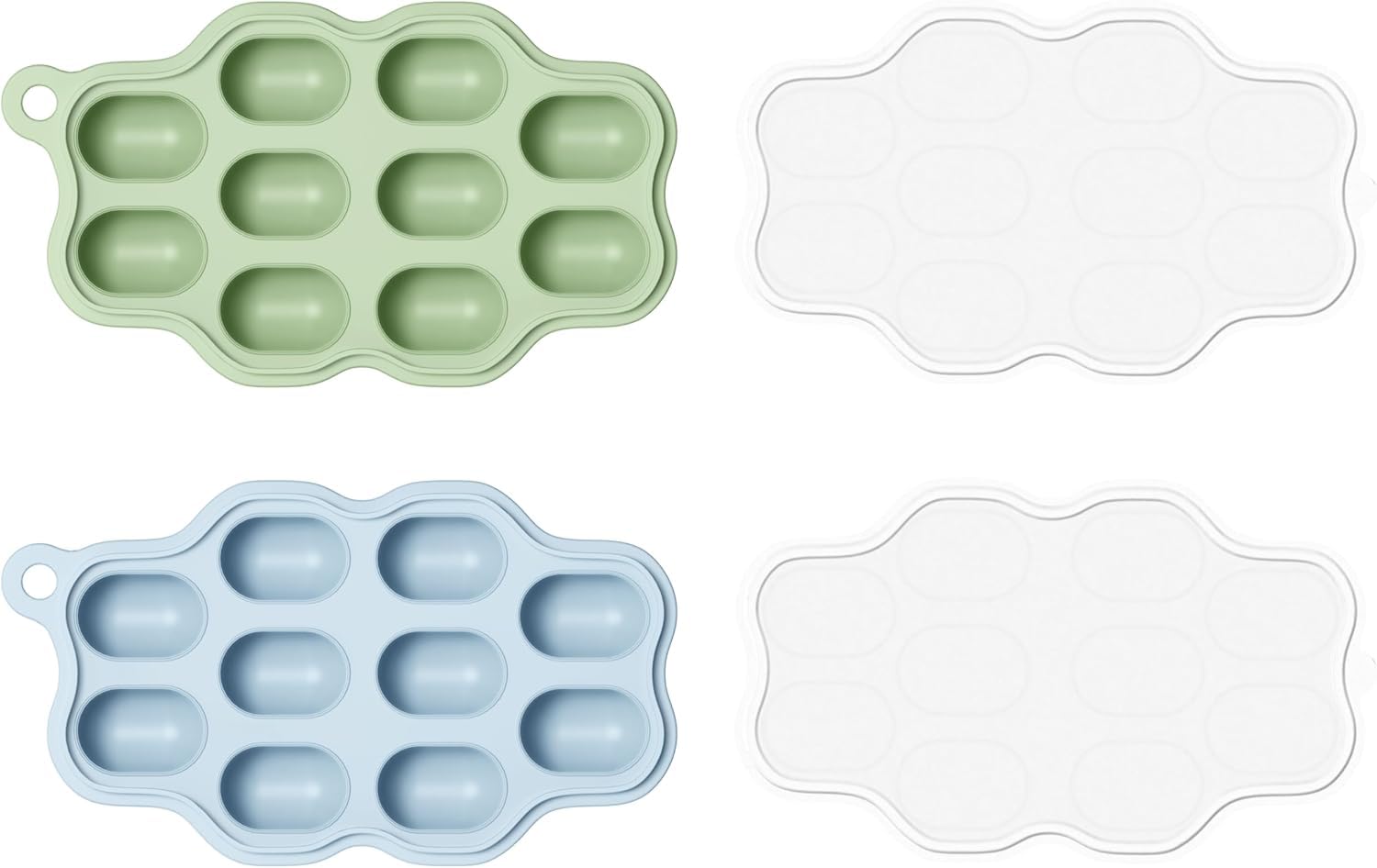 2-Pack Silicone Baby Food Free - Silicone Mold Tray บทวิจารณ์และราคา
