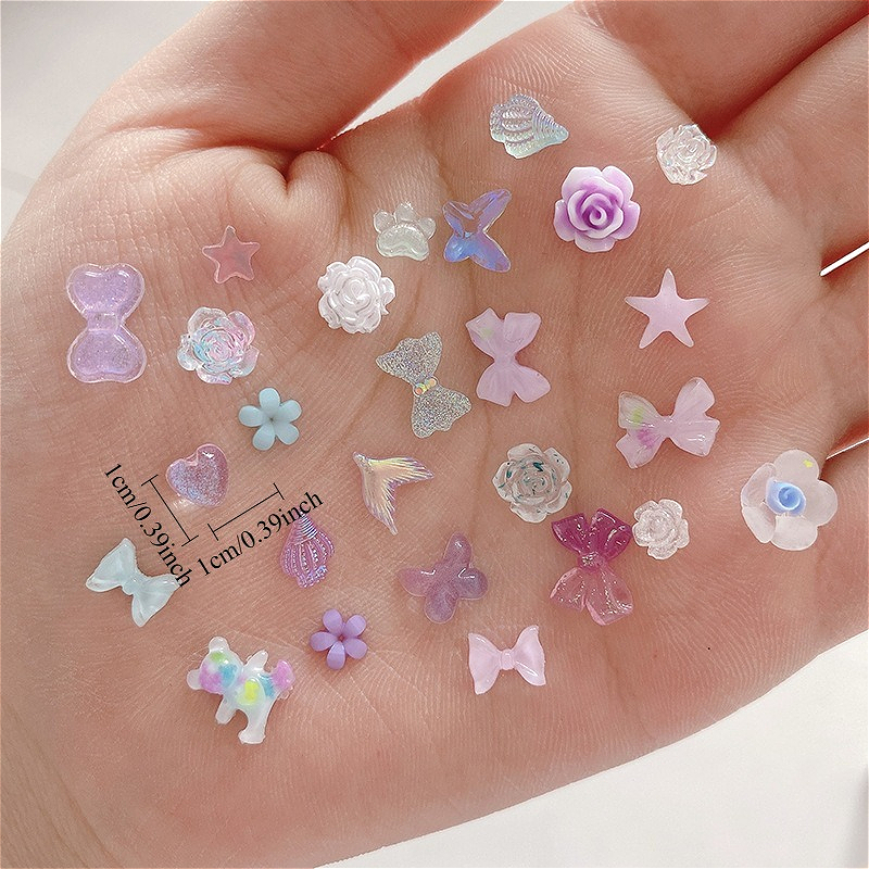 50pcs/pack Luminous Light Resi - Resin Glitter Pack บทวิจารณ์และราคา