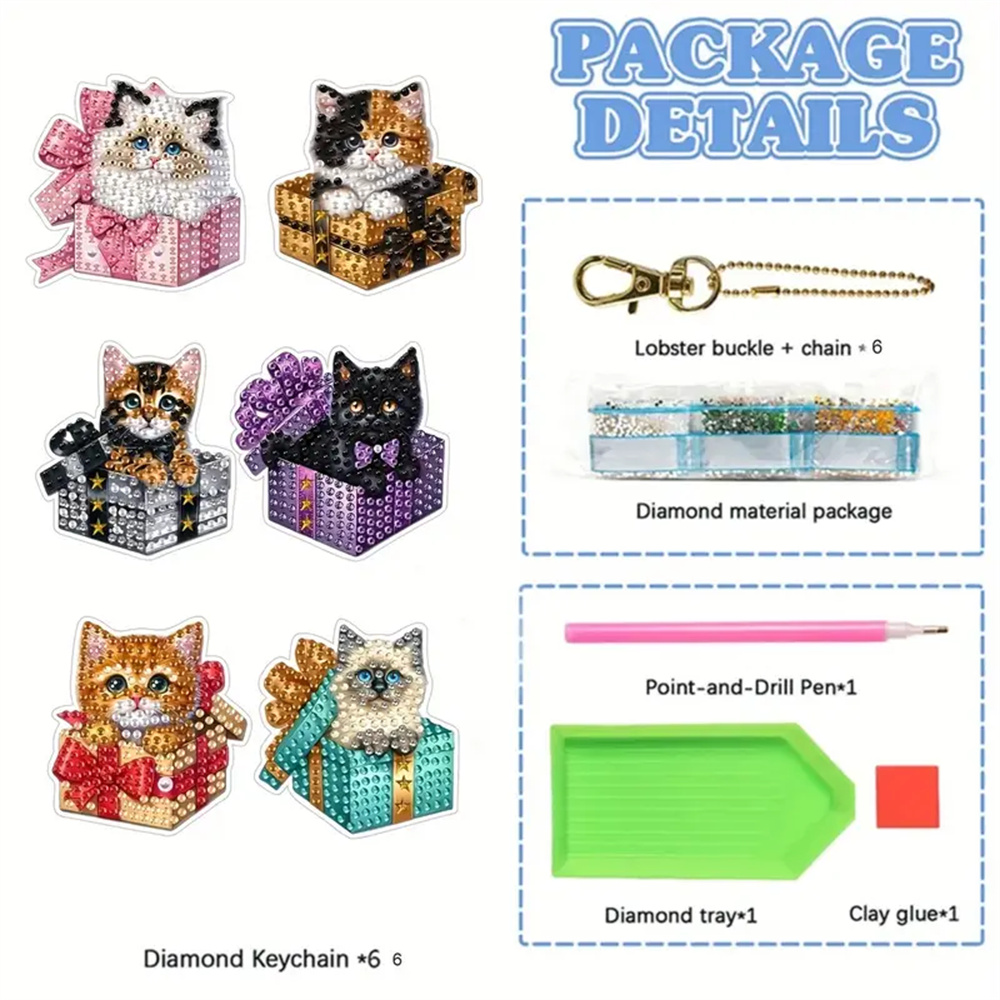 6-piece DIY Diamond Keychain - - Resin Craft Ideas บทวิจารณ์และราคา