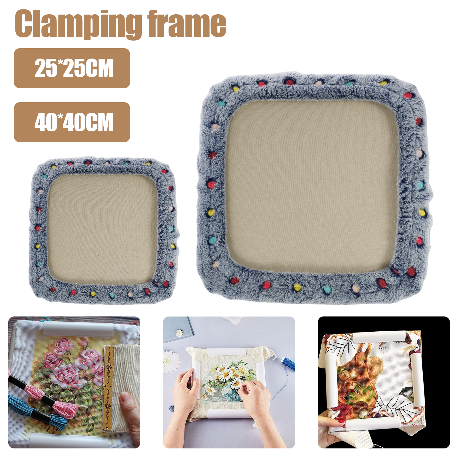 Punch Needle Frame Square Embr - Wood Ring Blank บทวิจารณ์และราคา