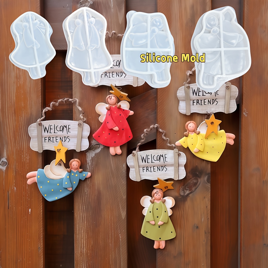 4pcs Angel Pendant Mold, Resin - Resin Craft Ideas บทวิจารณ์และราคา