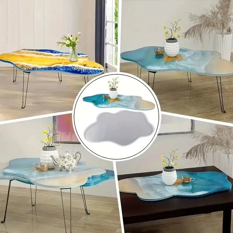 2026-Large 61cm Irregular tray - Resin Ocean Wave Mold บทวิจารณ์และราคา