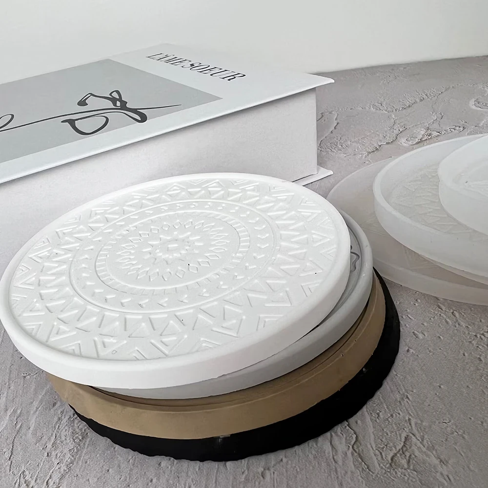 Mandala Round Coaster Resin Si - Coaster Mold Round บทวิจารณ์และราคา