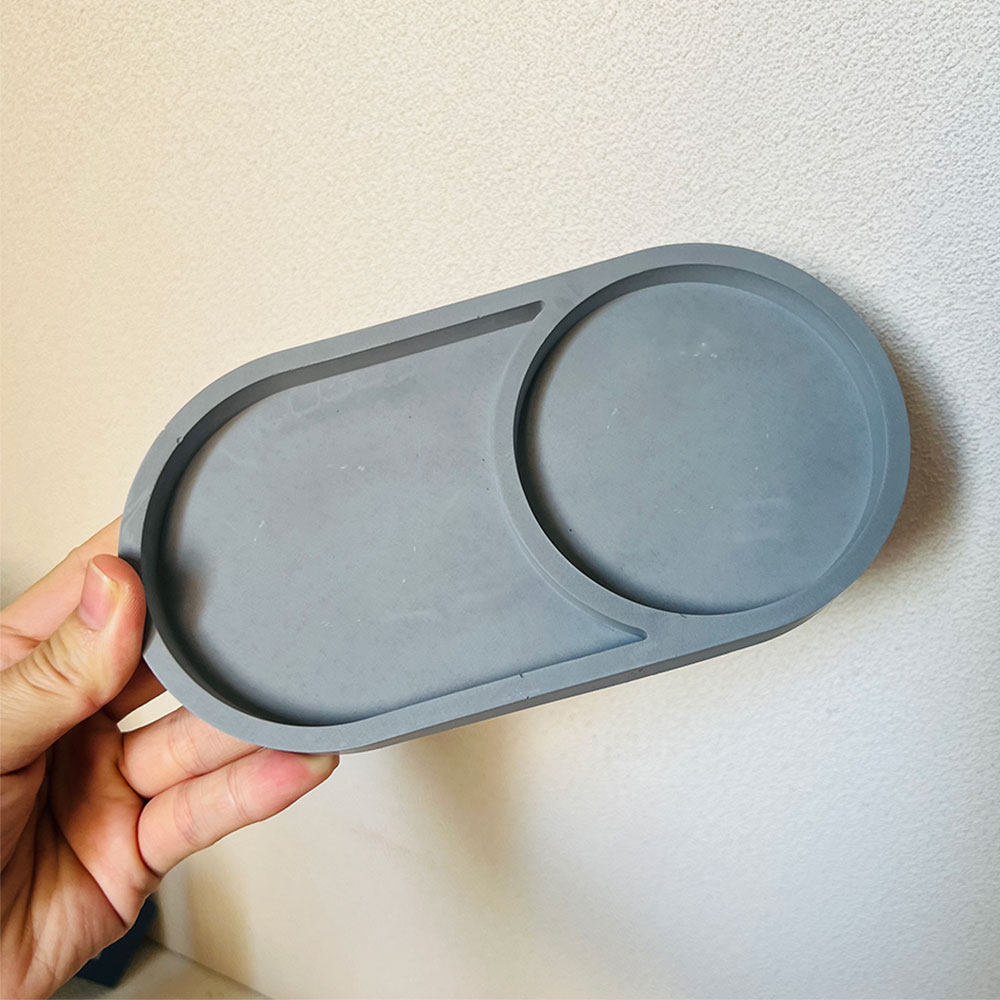 Oval Storage Tray Concrete Mol - Coaster Mold Round บทวิจารณ์และราคา