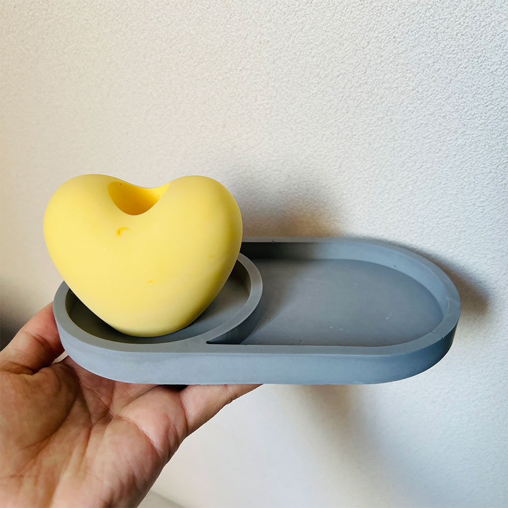 Oval Storage Tray Concrete Mol - Coaster Mold Round บทวิจารณ์และราคา