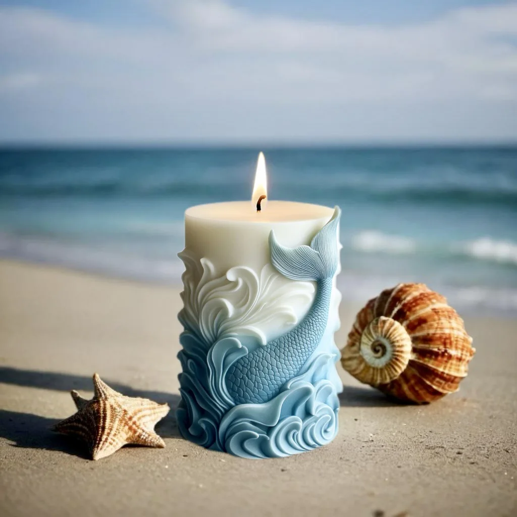 2024 ocean wave foam cylindric - Resin Ocean Wave Mold บทวิจารณ์และราคา