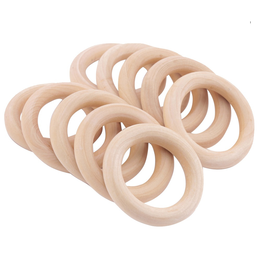 12Pcs Smooth Wooden Rings 55Mm - Wood Ring Blank บทวิจารณ์และราคา